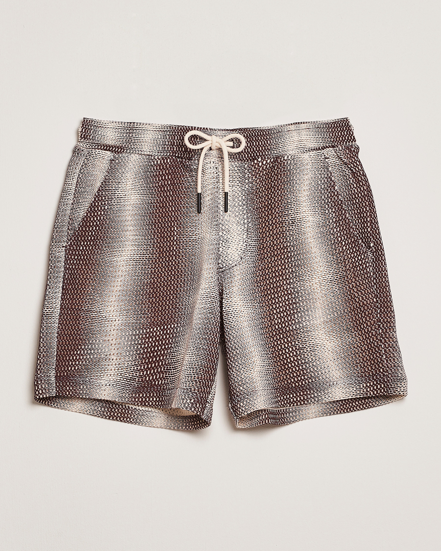 Herre | Shorts | OAS | Cotton Net Shorts Merlot Echo