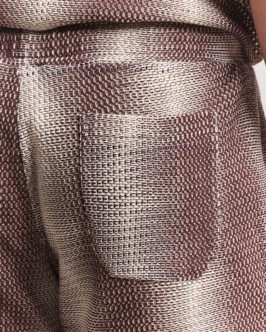 Herre | Shorts | OAS | Cotton Net Shorts Merlot Echo