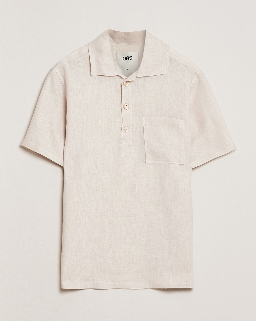 Herre | Skjorter | OAS | Cuba Linen Shirt Beige