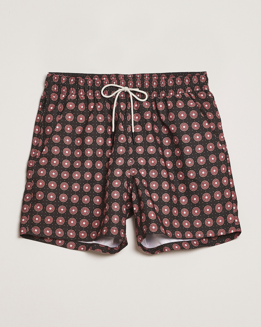 Herre | Badeshorts | OAS | Printed Swimshorts Coffe Lumo
