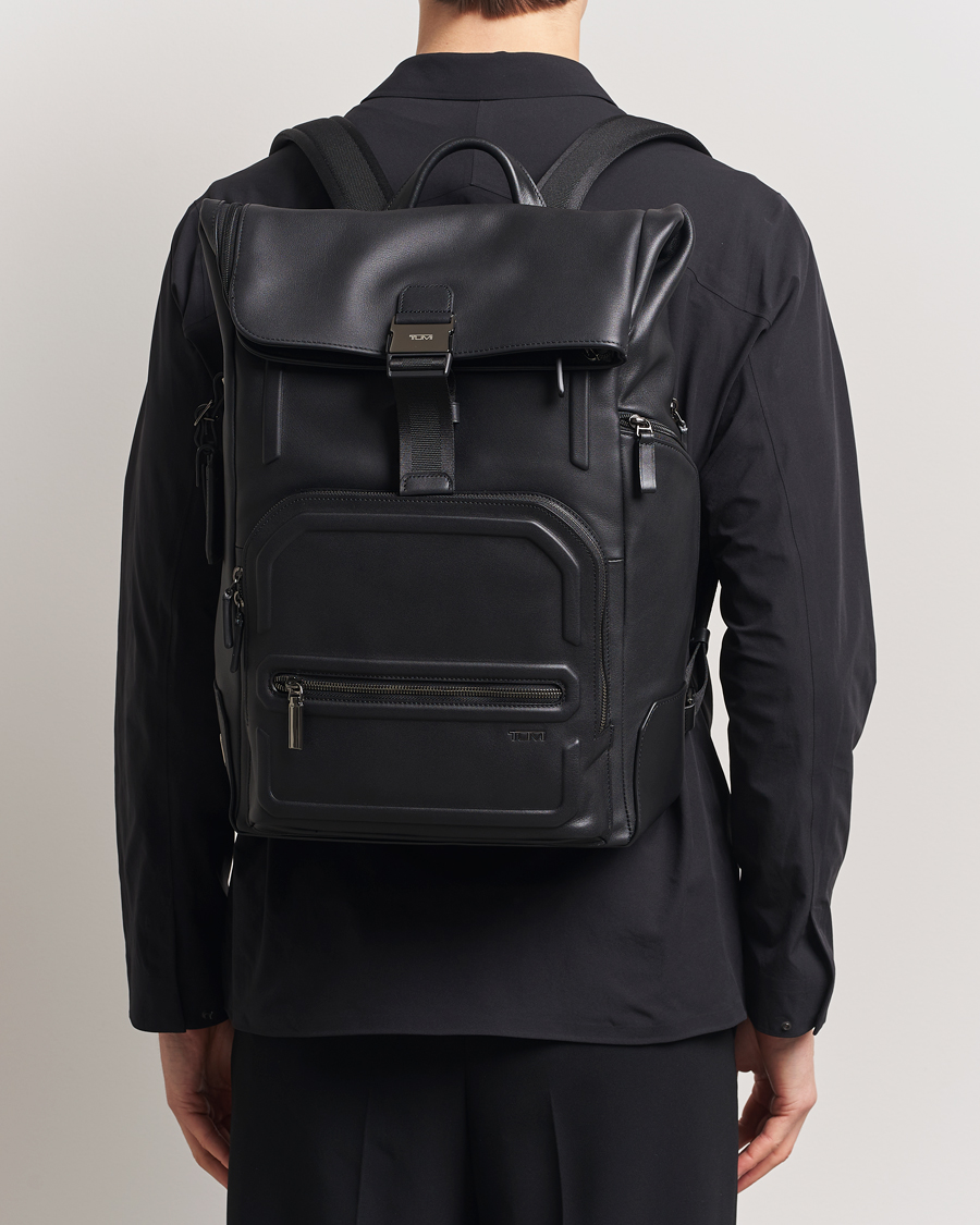 Herre | Vesker | TUMI | Harrison Osborn Roll Top Backpack Black