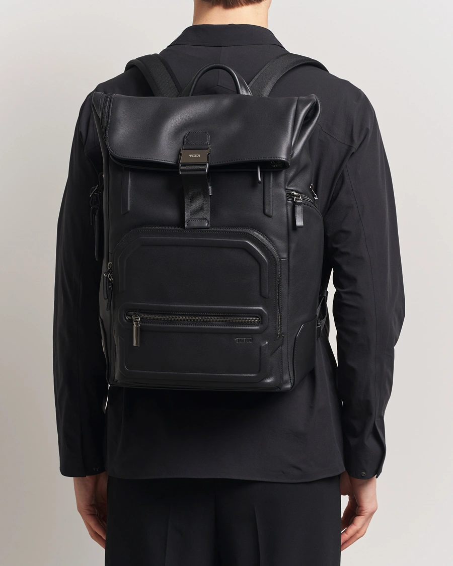 Herre | Vesker | TUMI | Harrison Osborn Roll Top Backpack Black