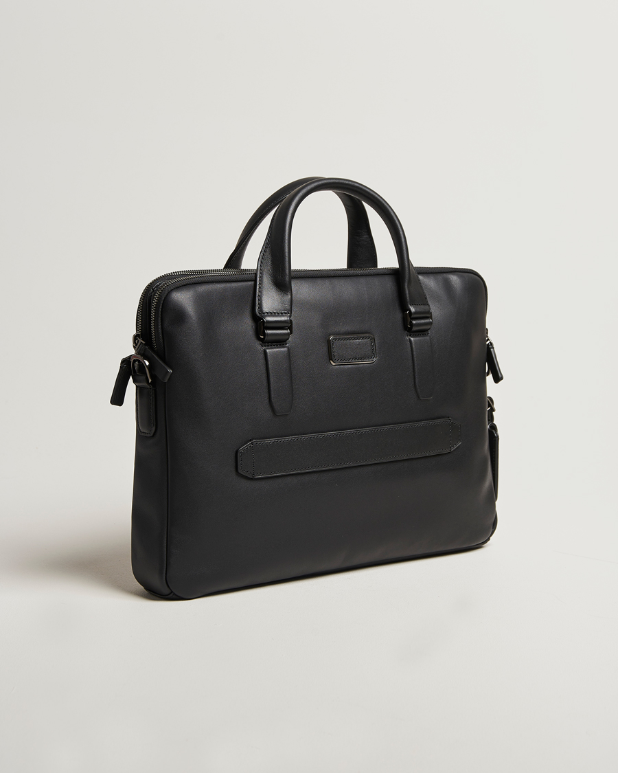 Herre | TUMI Harrison Sycamore Slim Leather Brief Black | TUMI | Harrison Sycamore Slim Leather Brief Black