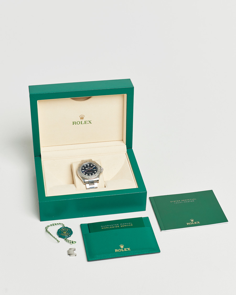 Herre | Rolex Pre-Owned Yacht Master Oyster Perpetual Steel Platinum | Rolex Pre-Owned | Yacht Master Oyster Perpetual Steel Platinum