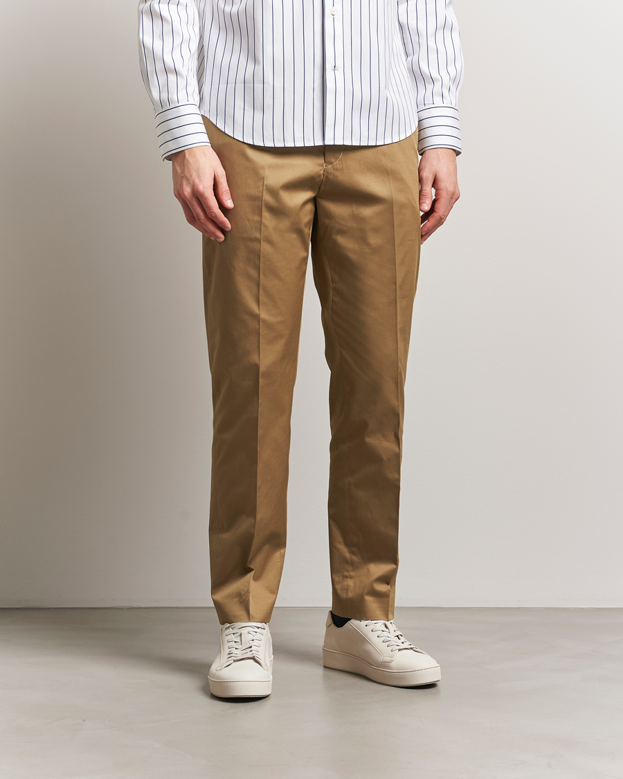 Herre | Bukser | Tiger of Sweden | Tannen Cotton Drawstring Trousers Beige