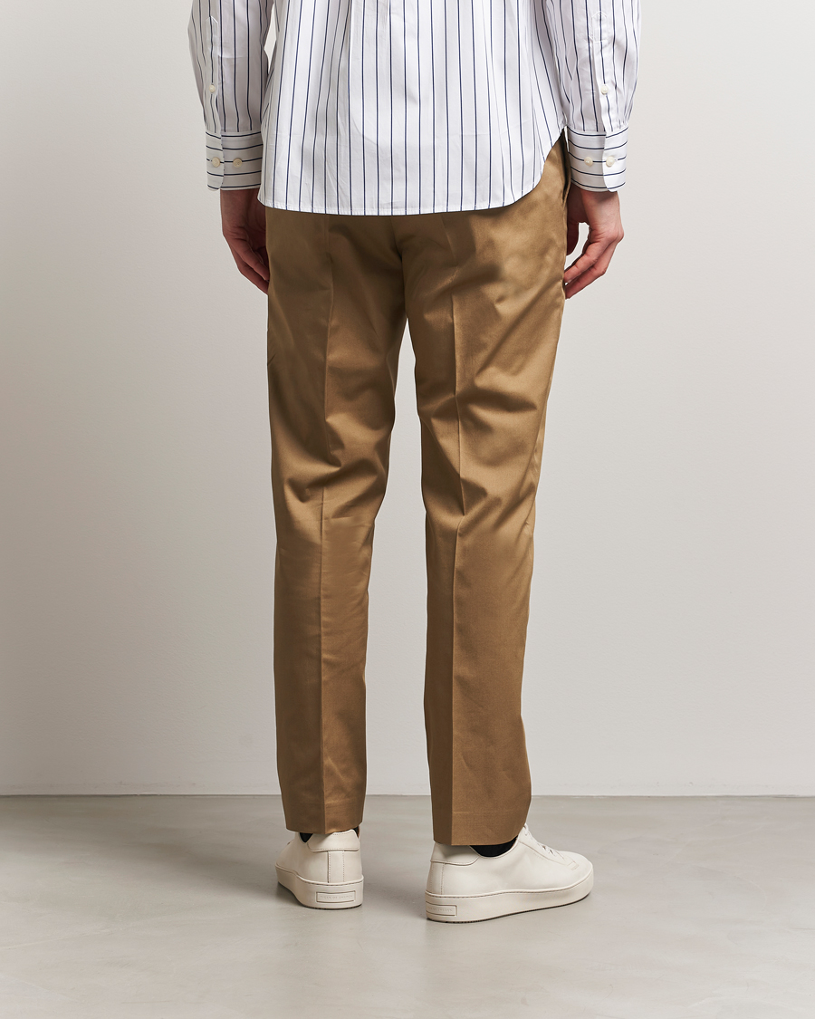 Herre | Bukser | Tiger of Sweden | Tannen Cotton Drawstring Trousers Beige