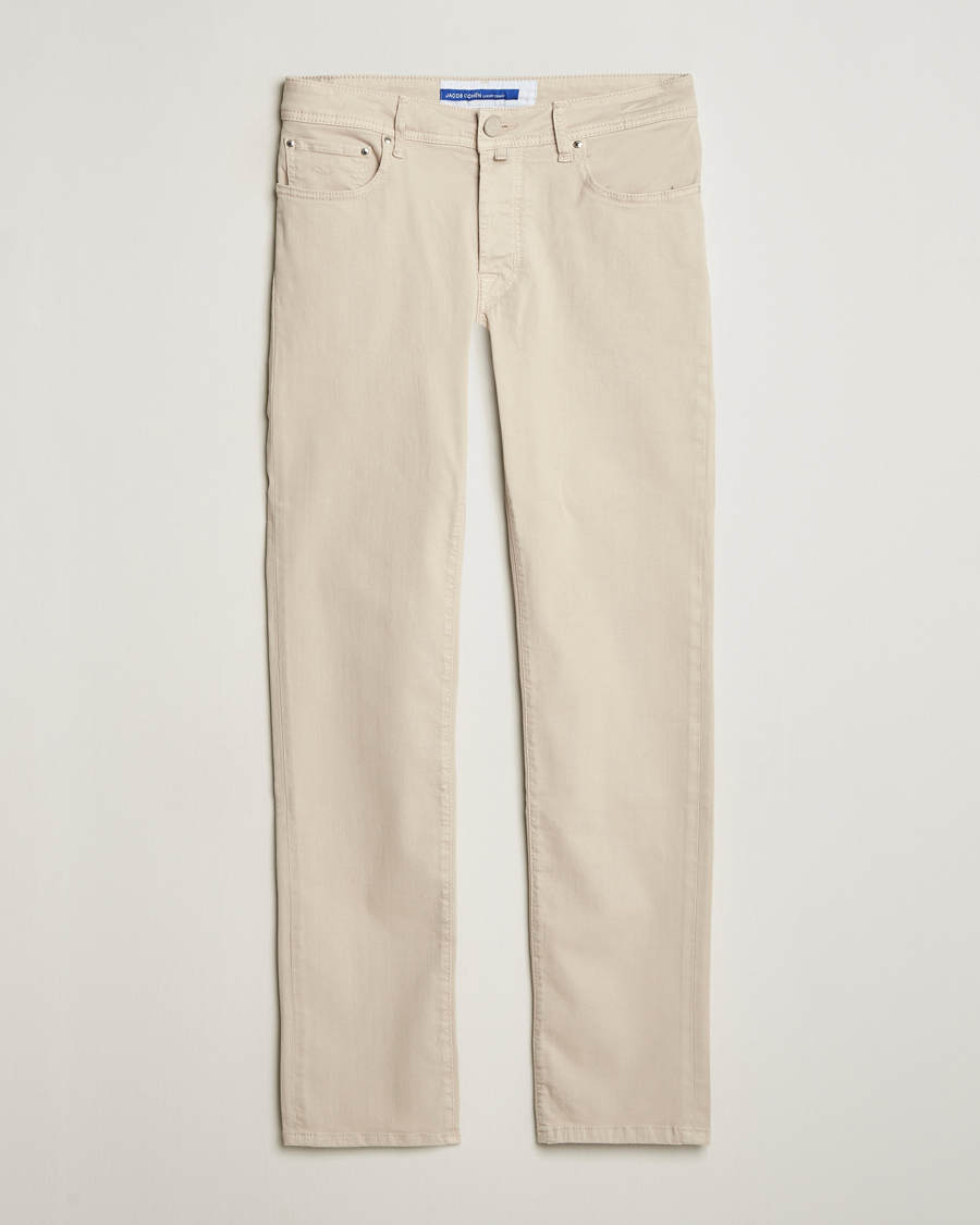 Herre | Bukser | Jacob Cohën | Bard Slim Fit 5-Pocket Pants Almond