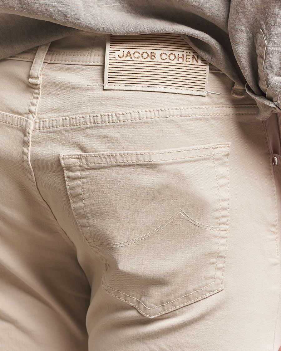 Herre | Bukser | Jacob Cohën | Bard Slim Fit 5-Pocket Pants Almond
