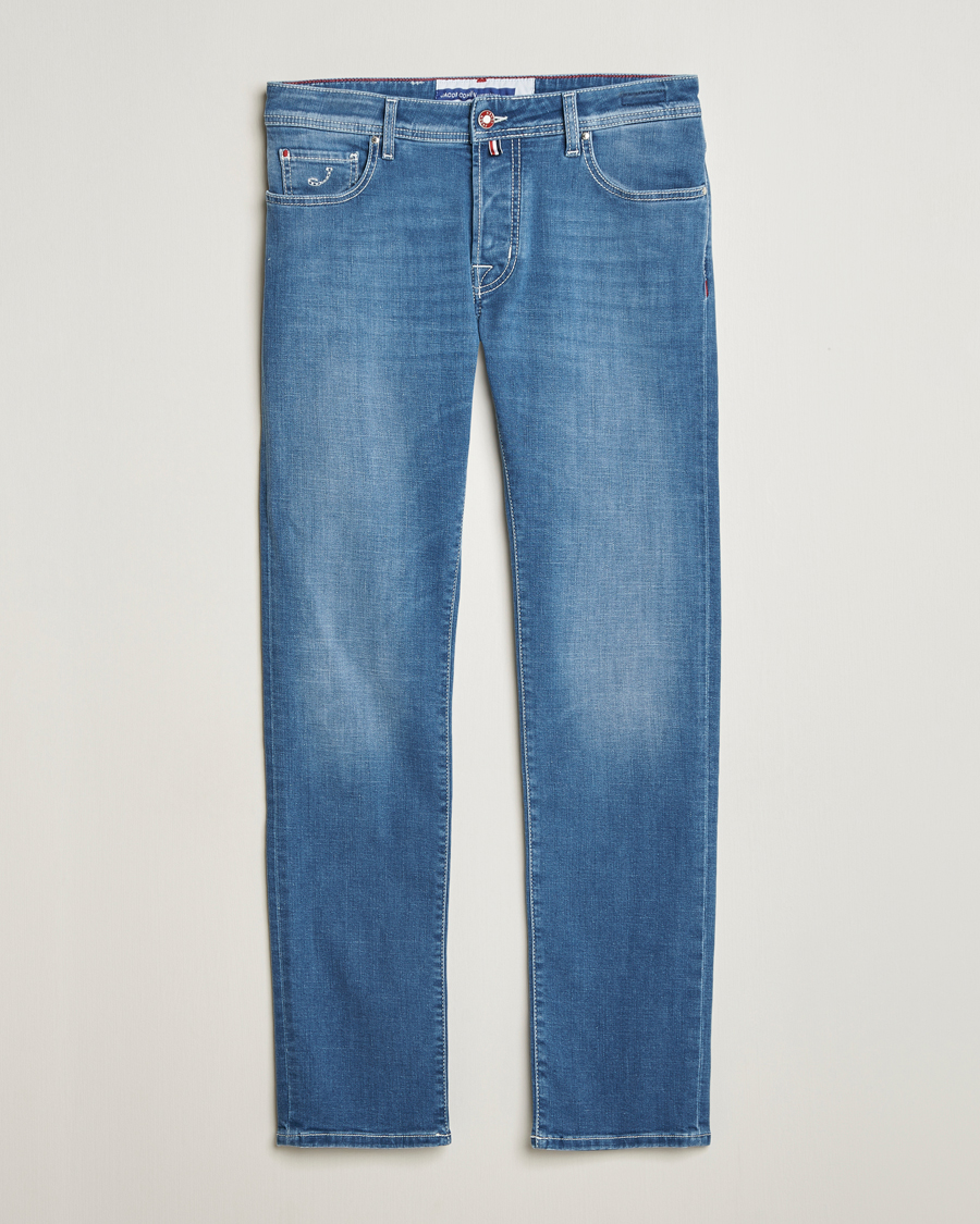 Herre | Jeans | Jacob Cohën | Bard Slim Fit Stretch Vintage Jeans Medium Blue