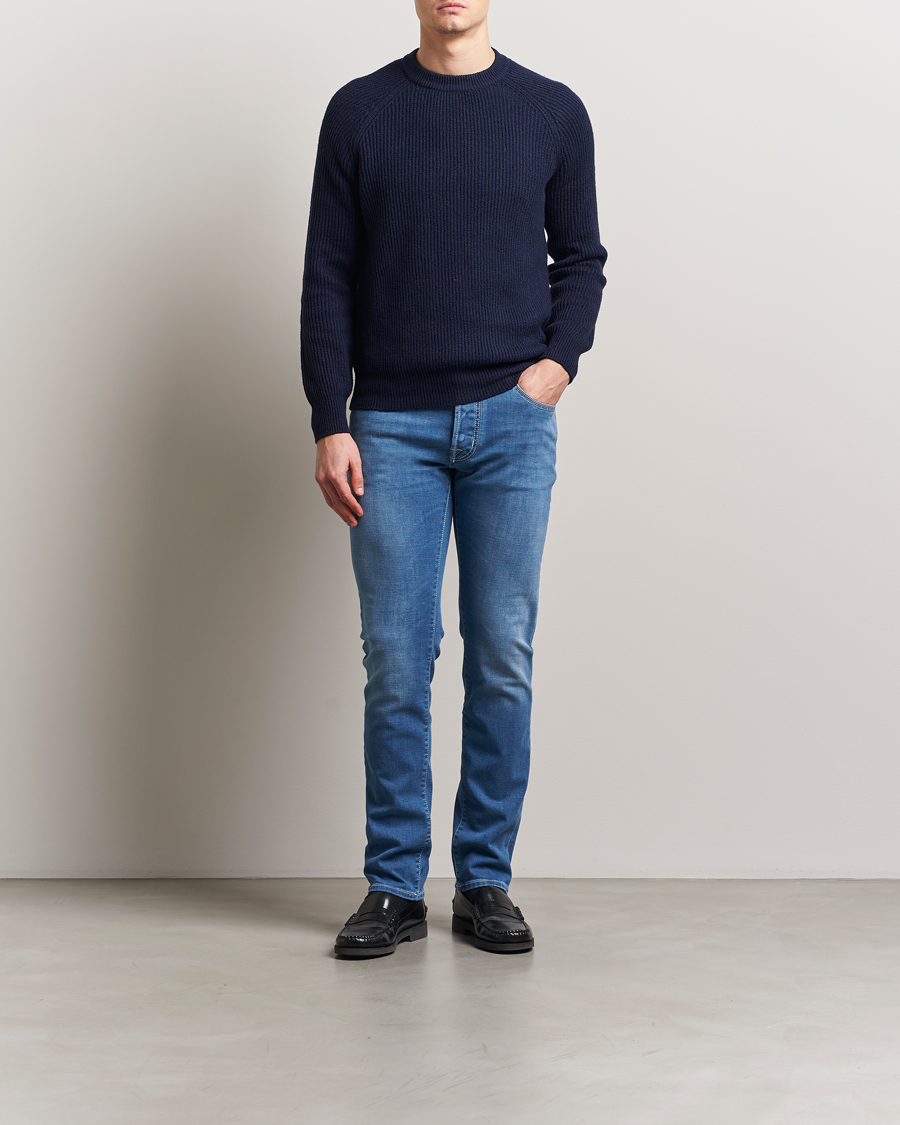 Herre | Jeans | Jacob Cohën | Bard Slim Fit Stretch Vintage Jeans Medium Blue