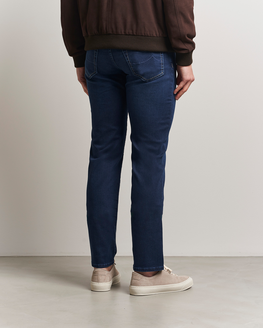 Herre | Jeans | Jacob Cohën | Bard Slim Fit Stretch Rinse Jeans Dark Blue