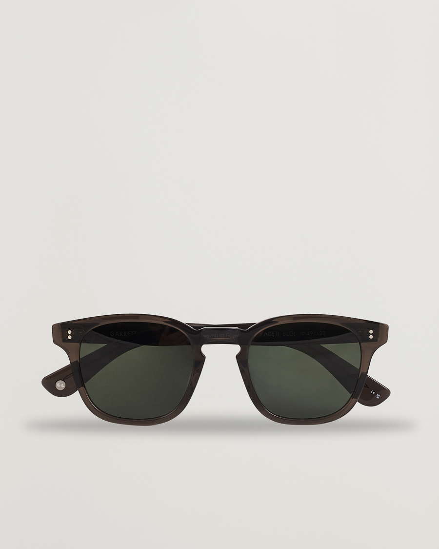 Herre | Solbriller | Garrett Leight | Ace II 49 Sunglasses Black Glass