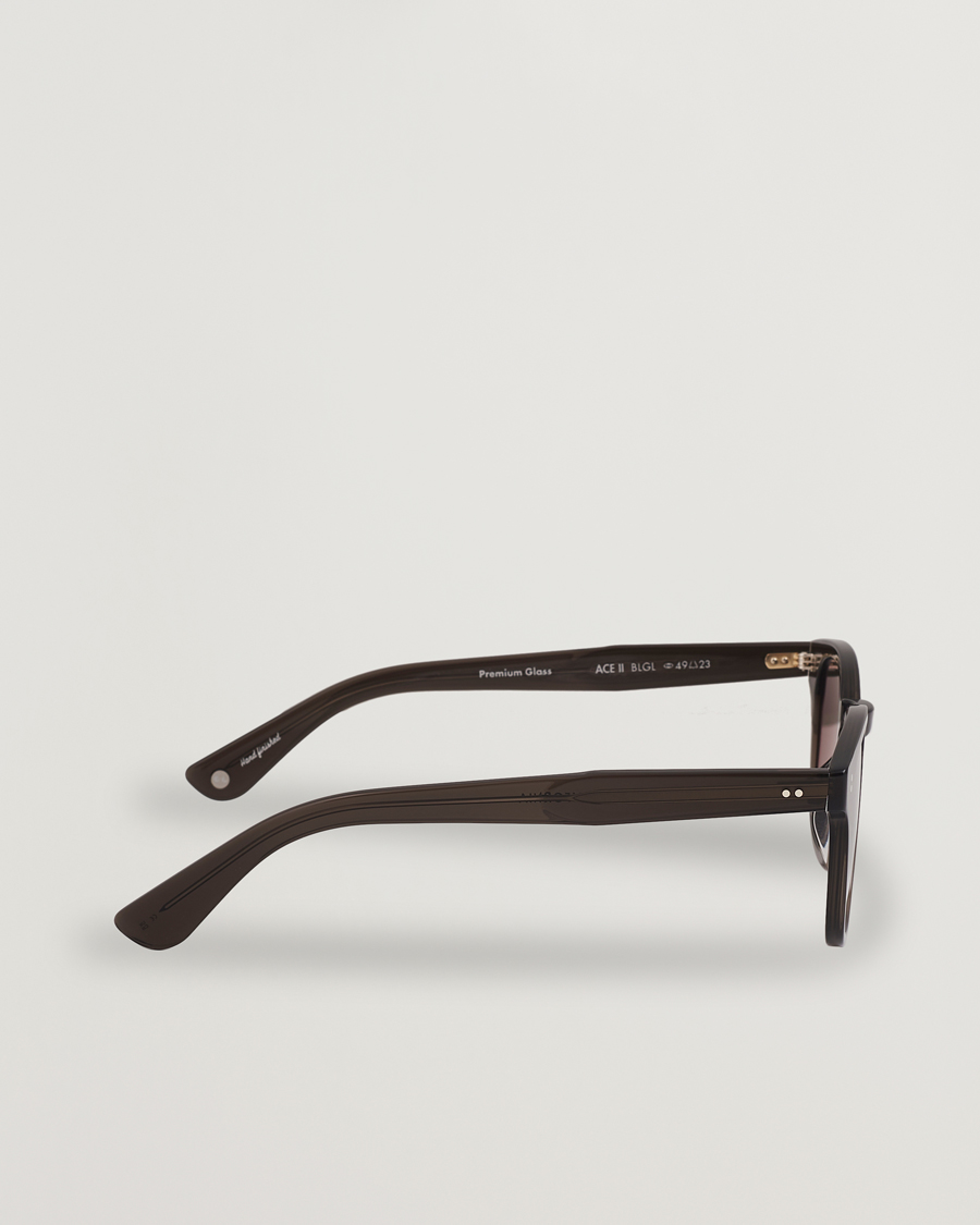 Herre | Solbriller | Garrett Leight | Ace II 49 Sunglasses Black Glass