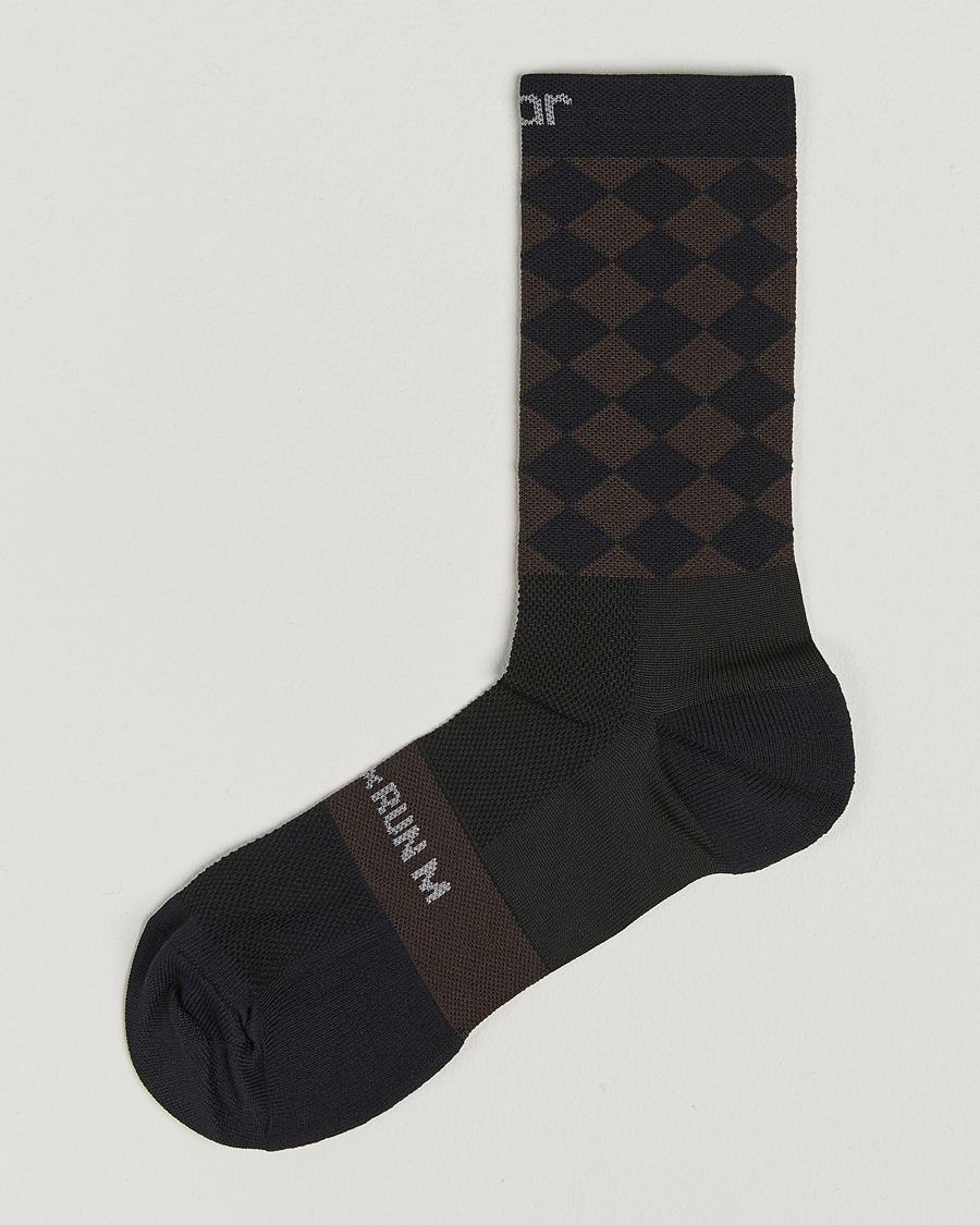 Herre | Undertøy | SOAR Running | Diamond Crew Sock Black/Brown