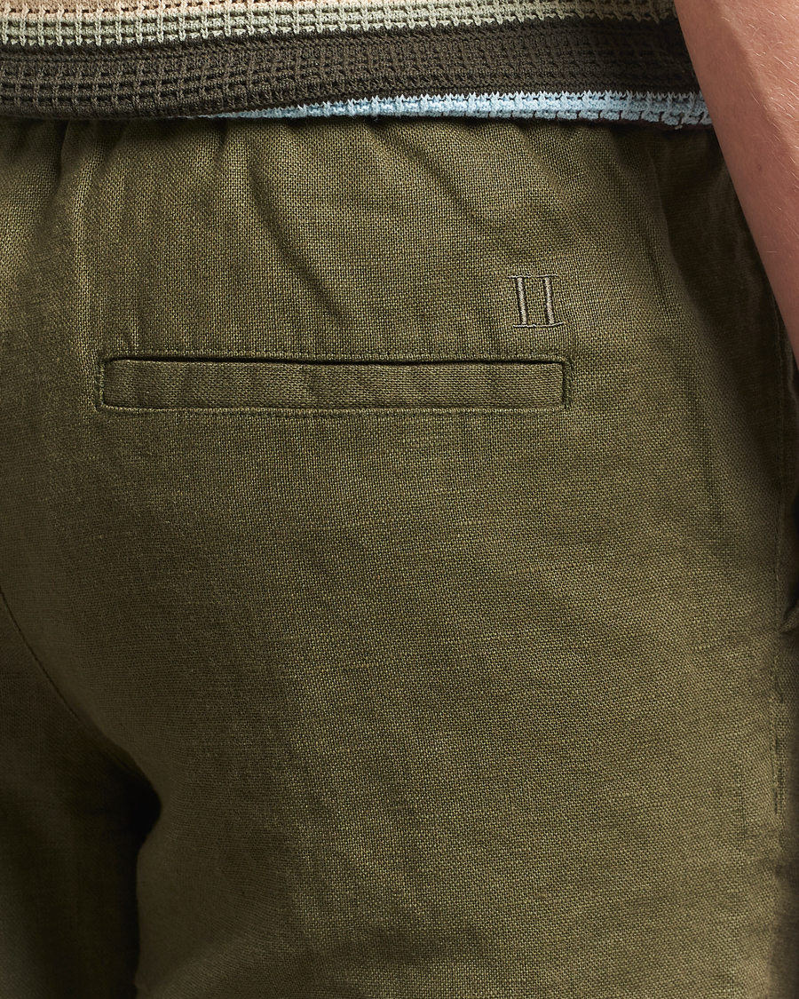 Herre | Bukser | LES DEUX | Patrick Linen Pants Olive Night