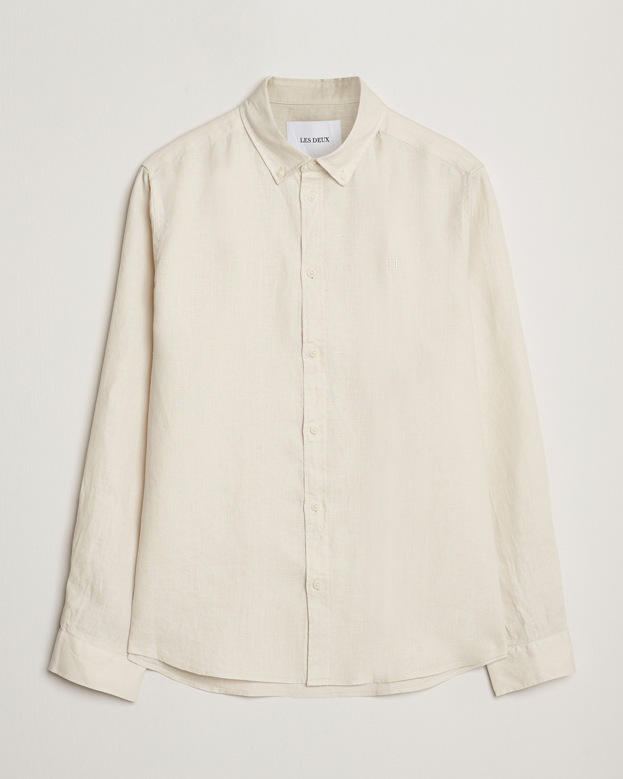 Herre | Skjorter | LES DEUX | Konrad Linen Shirt Ivory