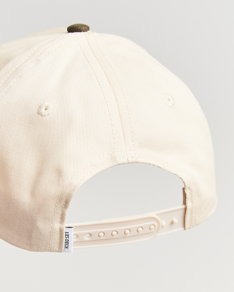 Herre | Hatter og capser | LES DEUX | Brad Contrast Suede Baseball Cap Ivory