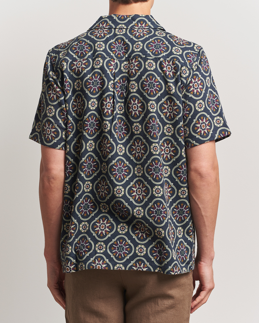 Herre | Skjorter | LES DEUX | Lucas AOP Tapestry Shirt Dark Navy