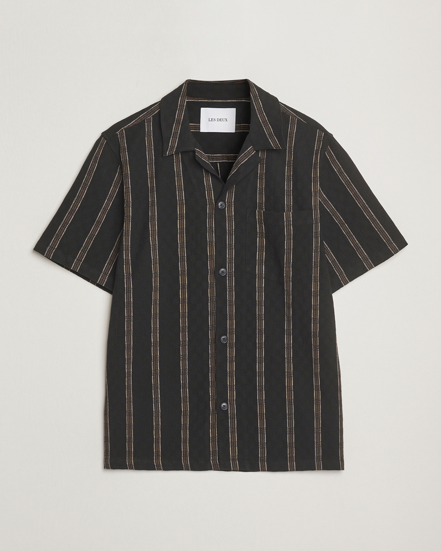 Herre | Skjorter | LES DEUX | Lucas Check Dobby Shirt Black
