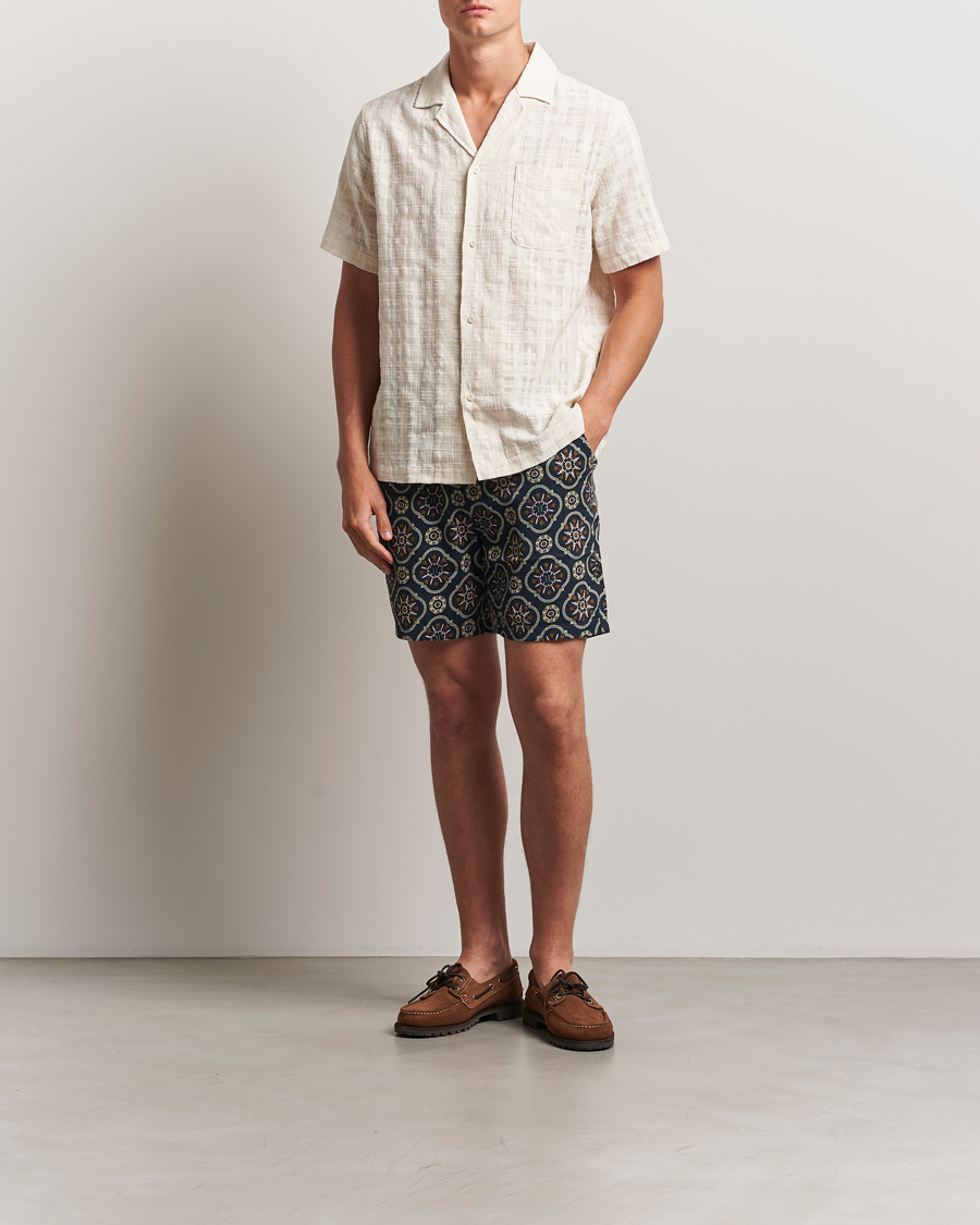 Herre | Shorts | LES DEUX | Otto AOP Tapestry Shorts Dark Navy