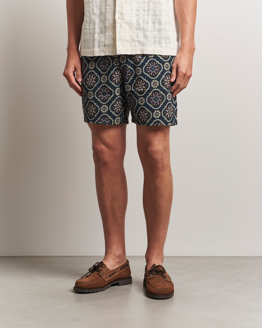 Herre | Shorts | LES DEUX | Otto AOP Tapestry Shorts Dark Navy