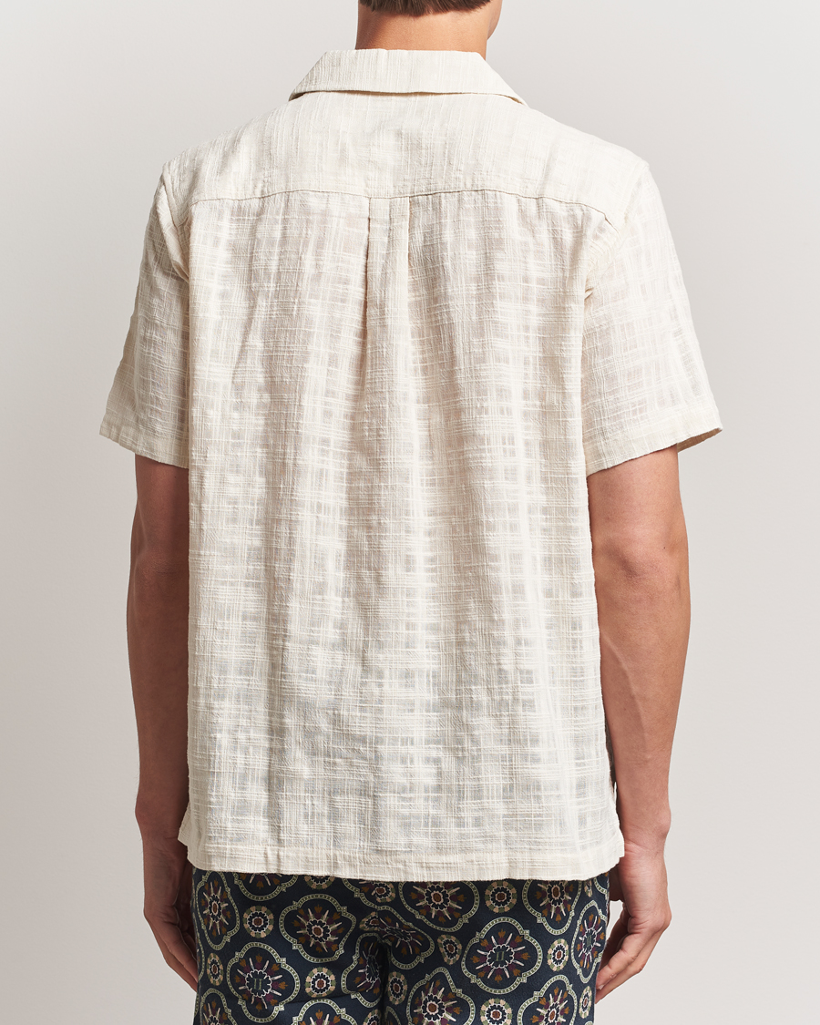 Herre | Skjorter | LES DEUX | Lesley Slub Short Sleeve Shirt Ivory