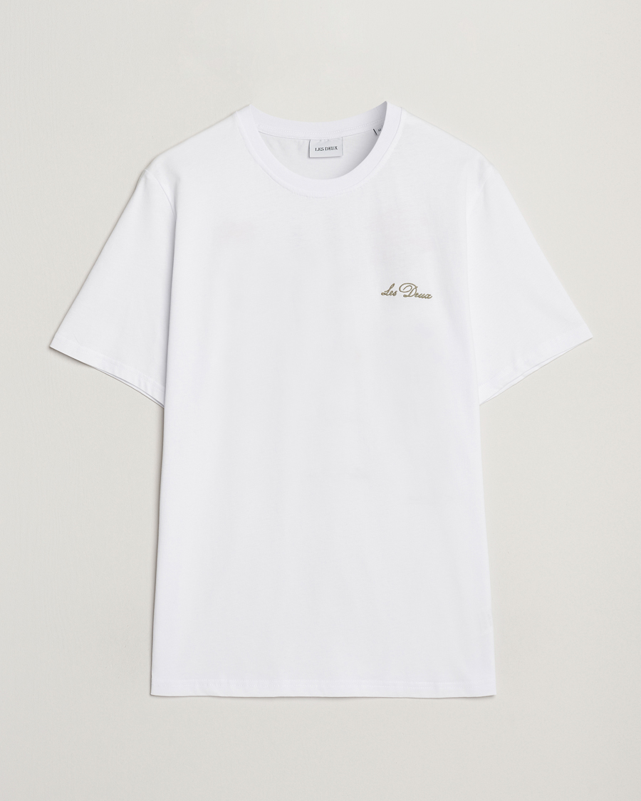 Herre | T-Shirts | LES DEUX | Wild Flower T-Shirt White