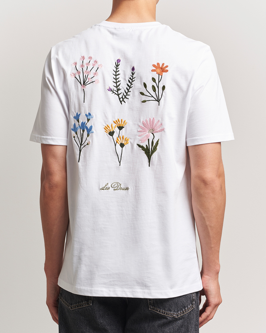 Herre | T-Shirts | LES DEUX | Wild Flower T-Shirt White