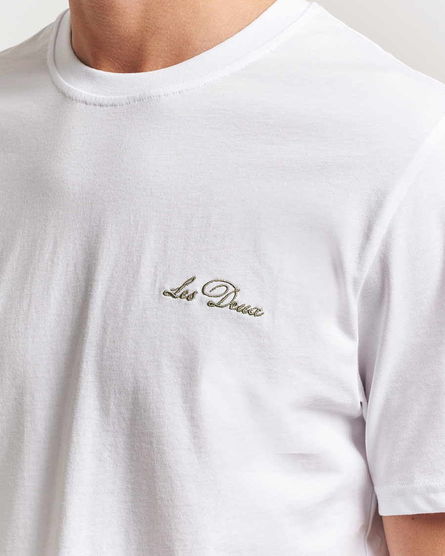 Herre | T-Shirts | LES DEUX | Wild Flower T-Shirt White