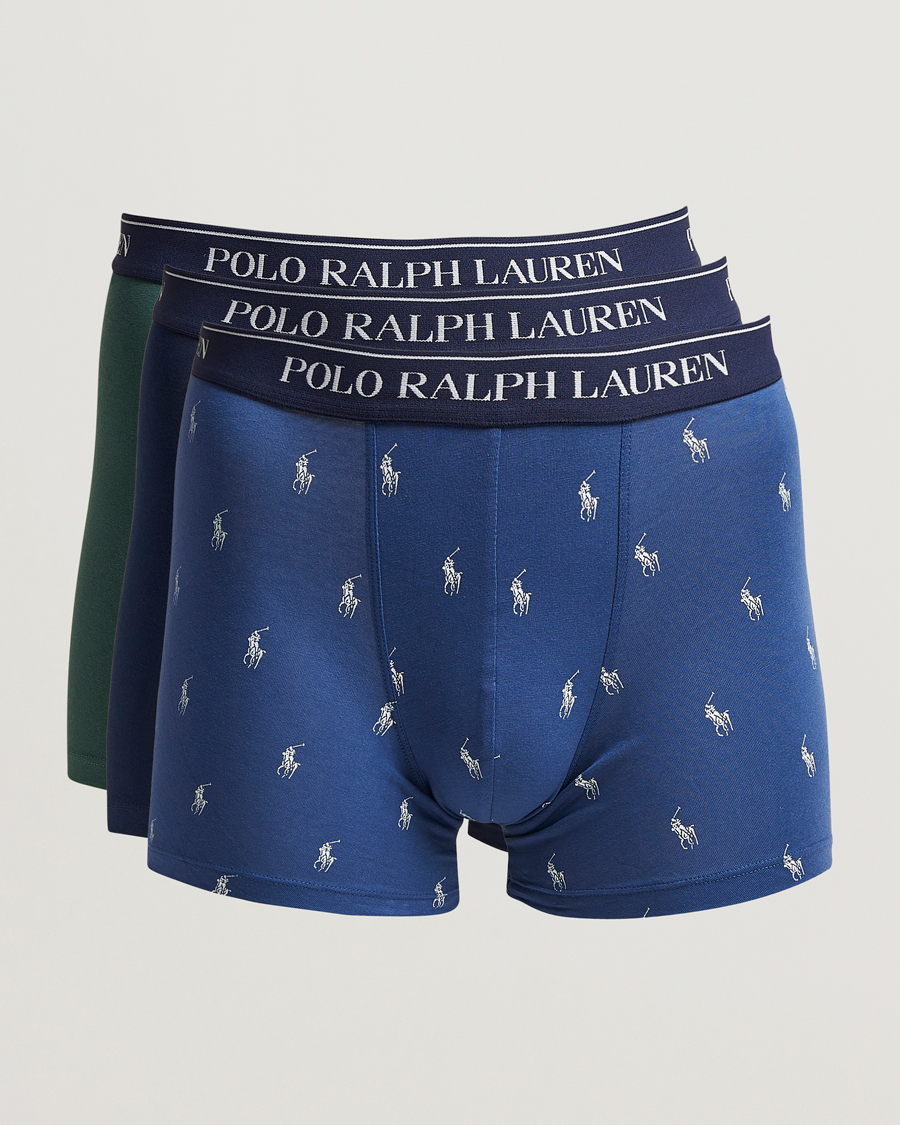 Herre | Undertøy | Polo Ralph Lauren | 3-Pack Boxer Briefs Navy/Pine/Old Royal
