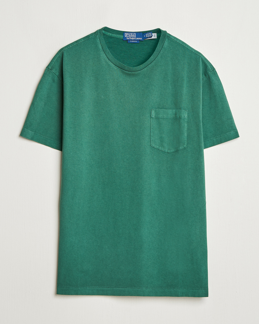 Herre | T-Shirts | Polo Ralph Lauren | Washed Classic Fit Pocket Tee Washed Forest