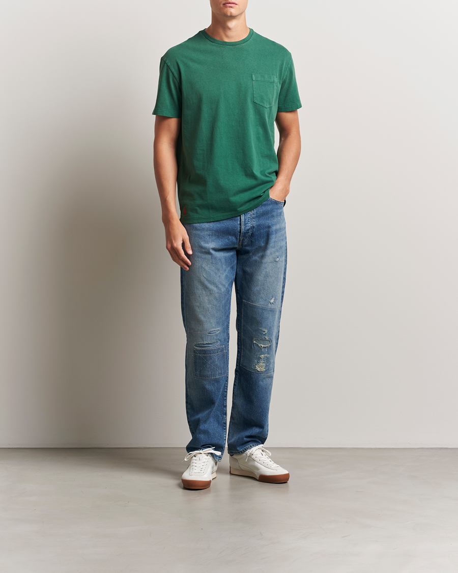 Herre | T-Shirts | Polo Ralph Lauren | Washed Classic Fit Pocket Tee Washed Forest