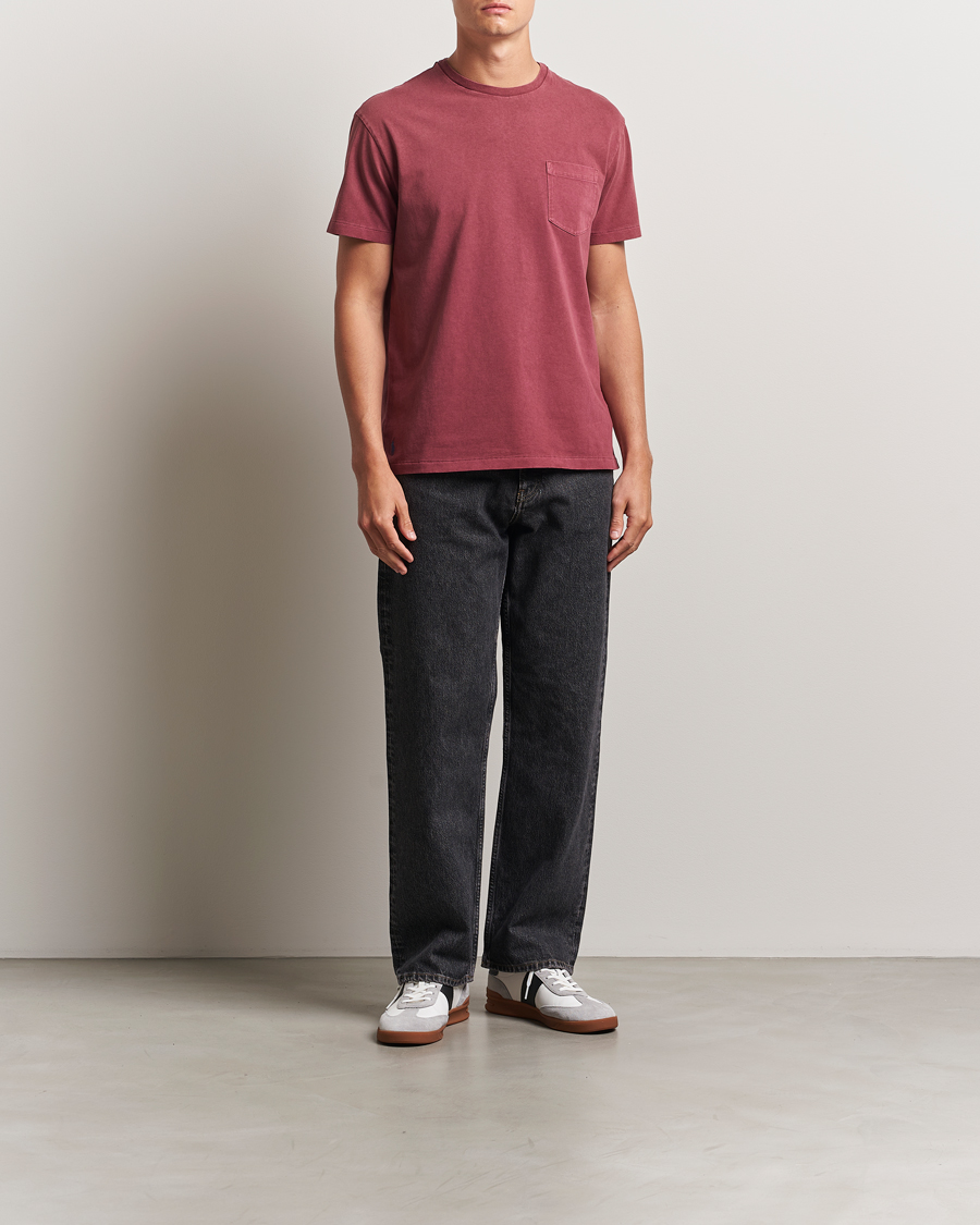 Herre | T-Shirts | Polo Ralph Lauren | Washed Classic Fit Pocket Tee Red Wine