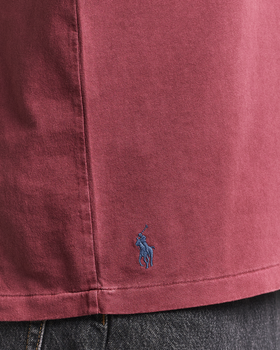 Herre | T-Shirts | Polo Ralph Lauren | Washed Classic Fit Pocket Tee Red Wine