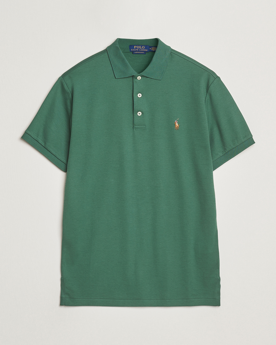 Herre | Pikéer | Polo Ralph Lauren | Luxury Pima Cotton Polo Washed Forest