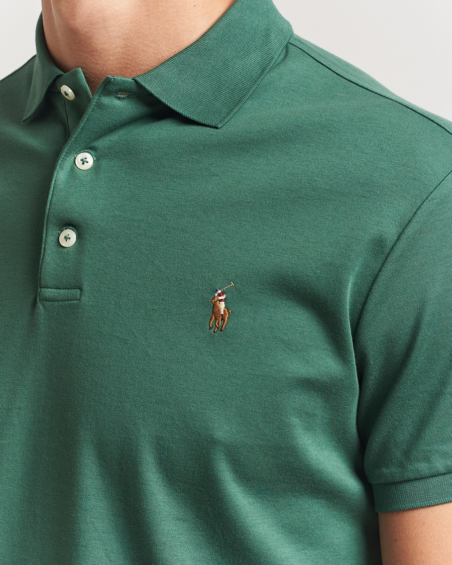 Herre | Pikéer | Polo Ralph Lauren | Luxury Pima Cotton Polo Washed Forest