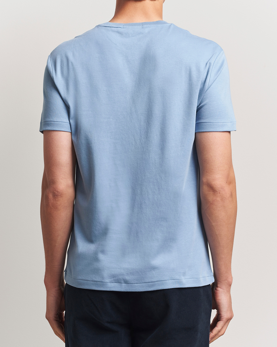 Herre | T-Shirts | Polo Ralph Lauren | Luxury Pima Cotton Crew Neck T-Shirt Channel Blue