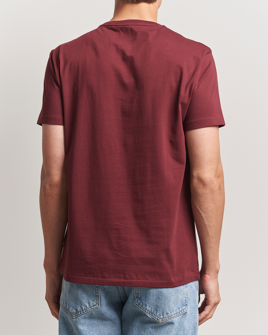 Herre | T-Shirts | Polo Ralph Lauren | Custom Slim Fit Crew Neck T-Shirt Red Wine