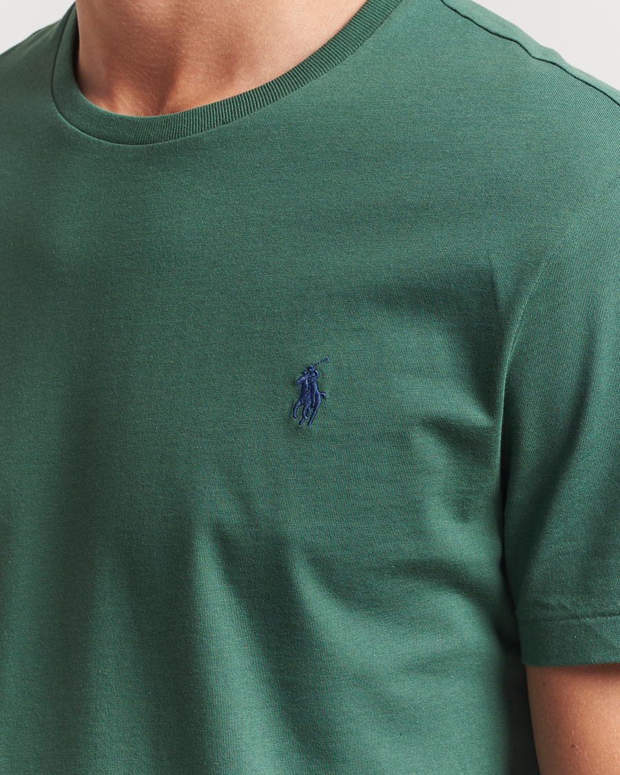 Herre | T-Shirts | Polo Ralph Lauren | Custom Slim Fit Crew Neck T-Shirt Washed Forest