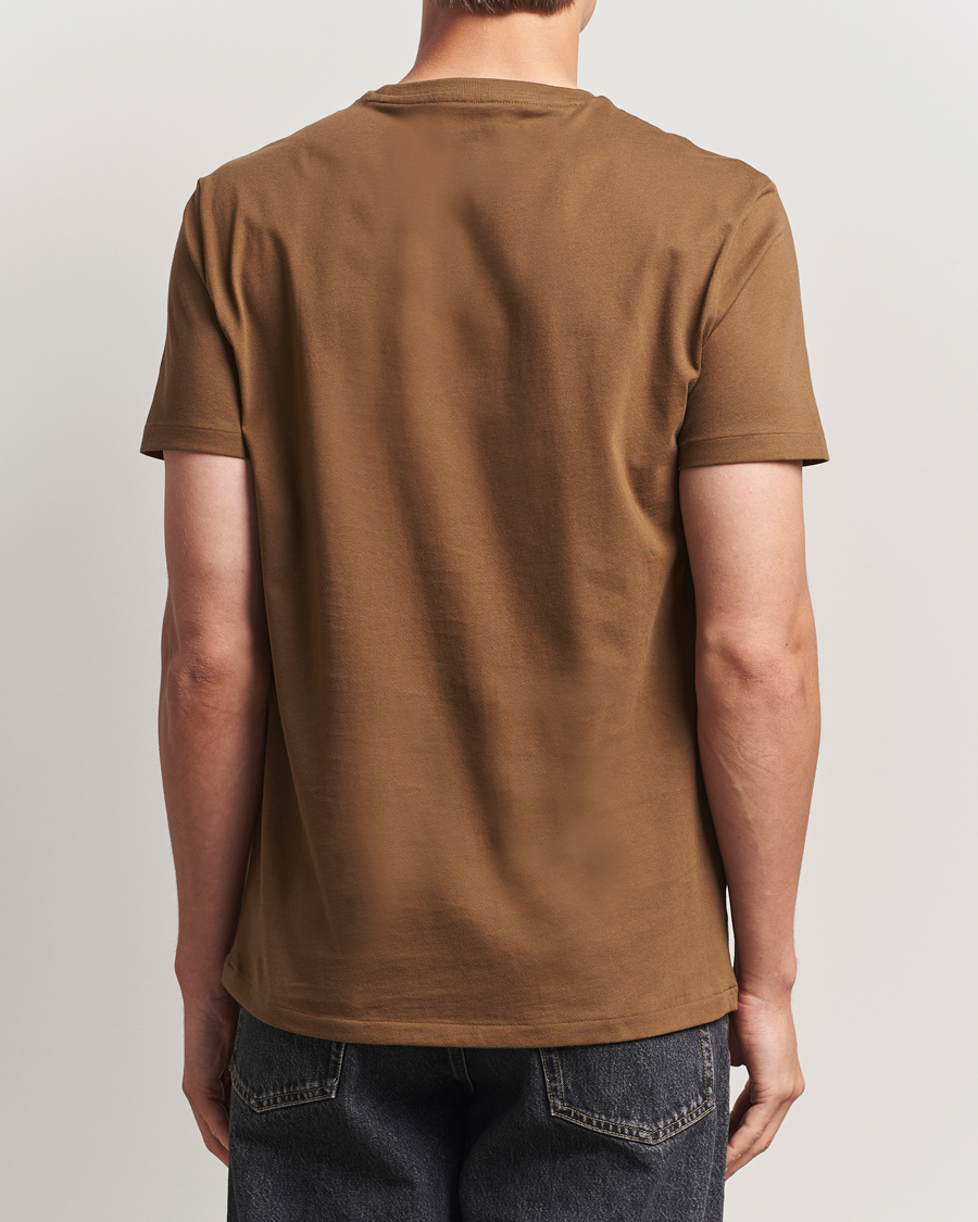 Herre | T-Shirts | Polo Ralph Lauren | Custom Slim Fit Crew Neck T-Shirt Nature Brown