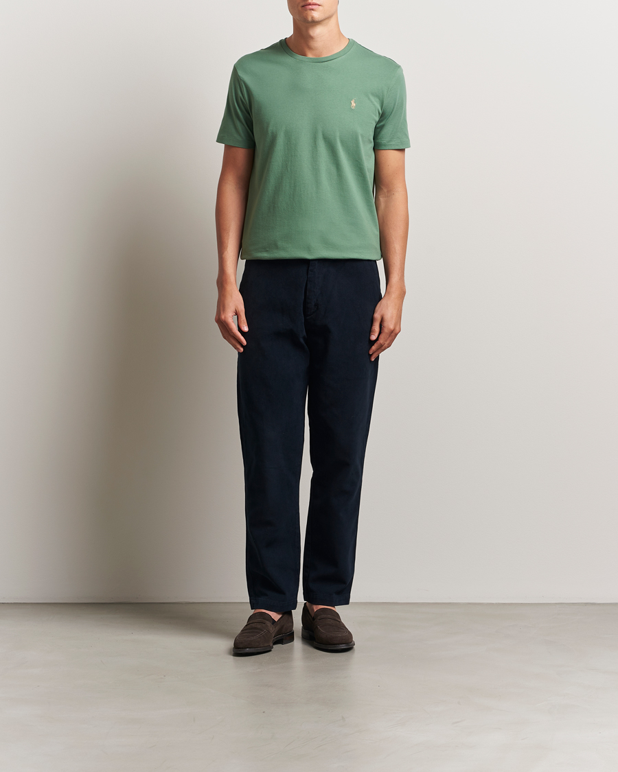 Herre | T-Shirts | Polo Ralph Lauren | Custom Slim Fit Crew Neck T-Shirt Fatigue