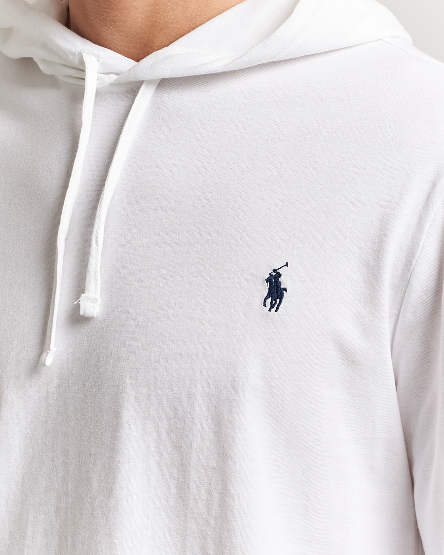Herre | T-Shirts | Polo Ralph Lauren | Long Sleeve Hooded T-Shirt White