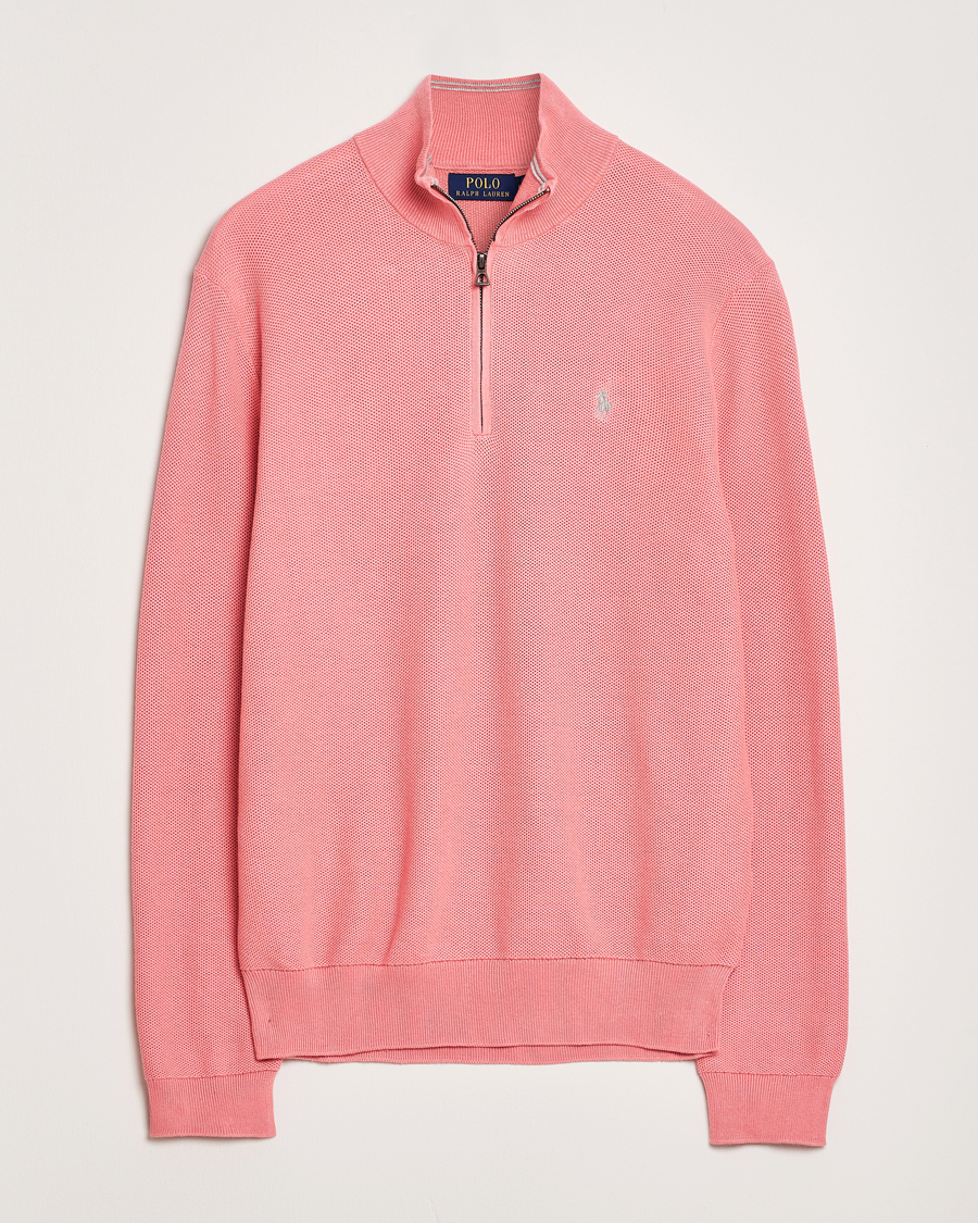 Herre | Gensere | Polo Ralph Lauren | Half Zip Cotton Pullover Desert Rose