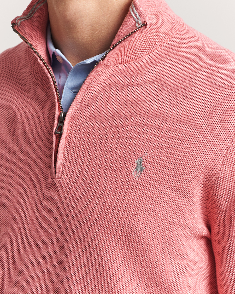 Herre | Gensere | Polo Ralph Lauren | Half Zip Cotton Pullover Desert Rose