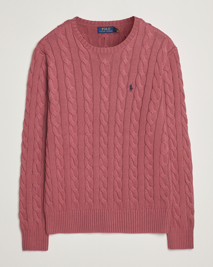 Herre | Gensere | Polo Ralph Lauren | Cotton Cable Pullover Prune Juice
