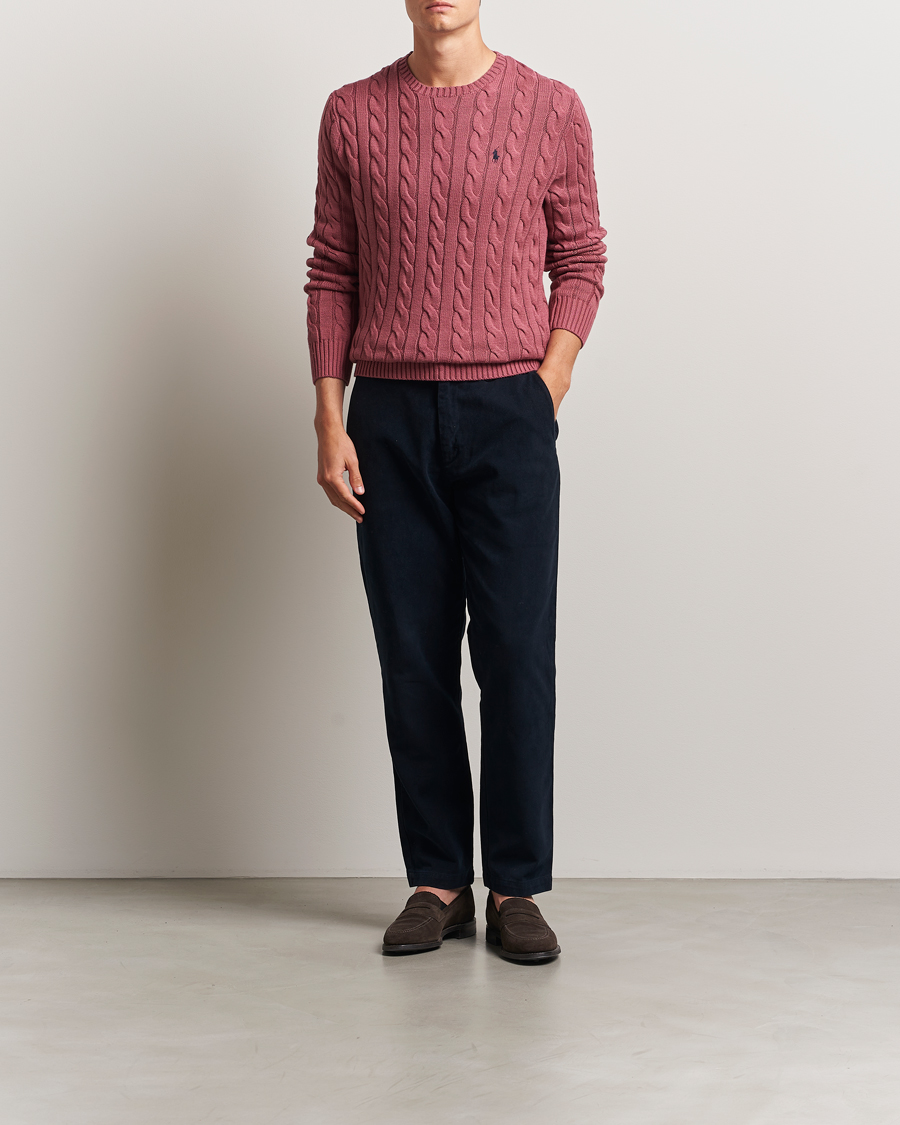 Herre | Gensere | Polo Ralph Lauren | Cotton Cable Pullover Prune Juice