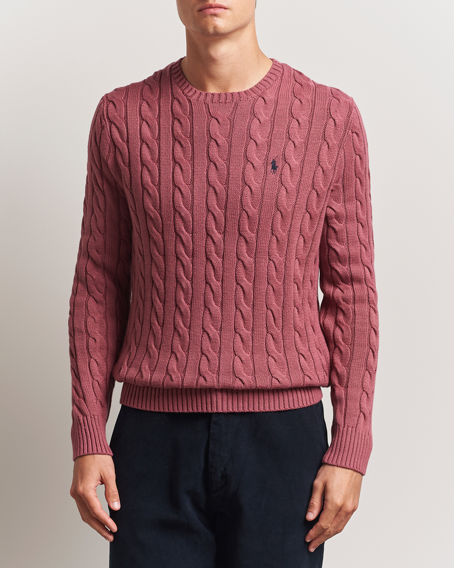 Herre | Gensere | Polo Ralph Lauren | Cotton Cable Pullover Prune Juice