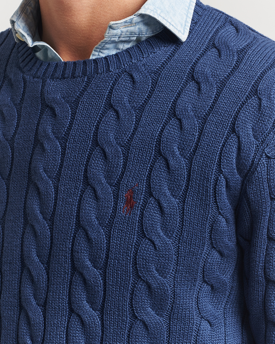 Herre | Gensere | Polo Ralph Lauren | Cotton Cable Pullover Light Navy
