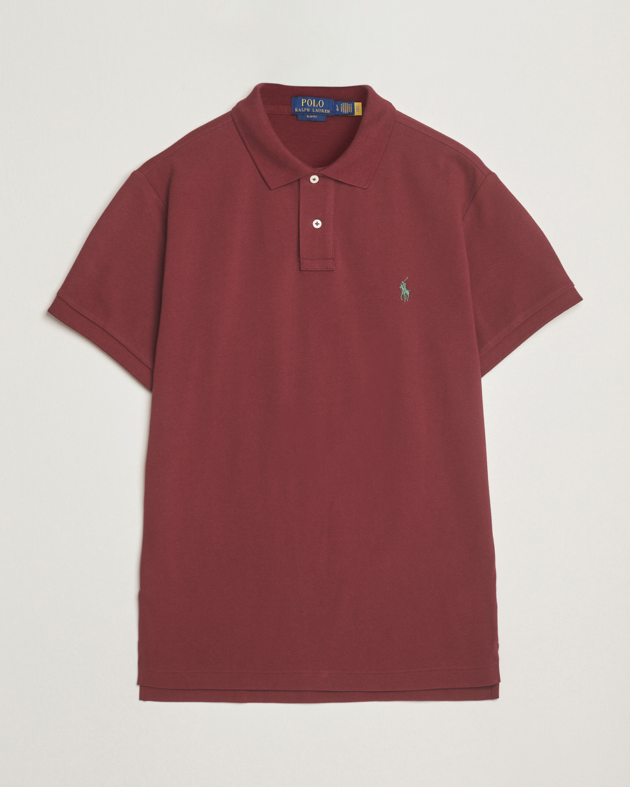 Herre | Pikéer | Polo Ralph Lauren | Slim Fit Polo Red Wine