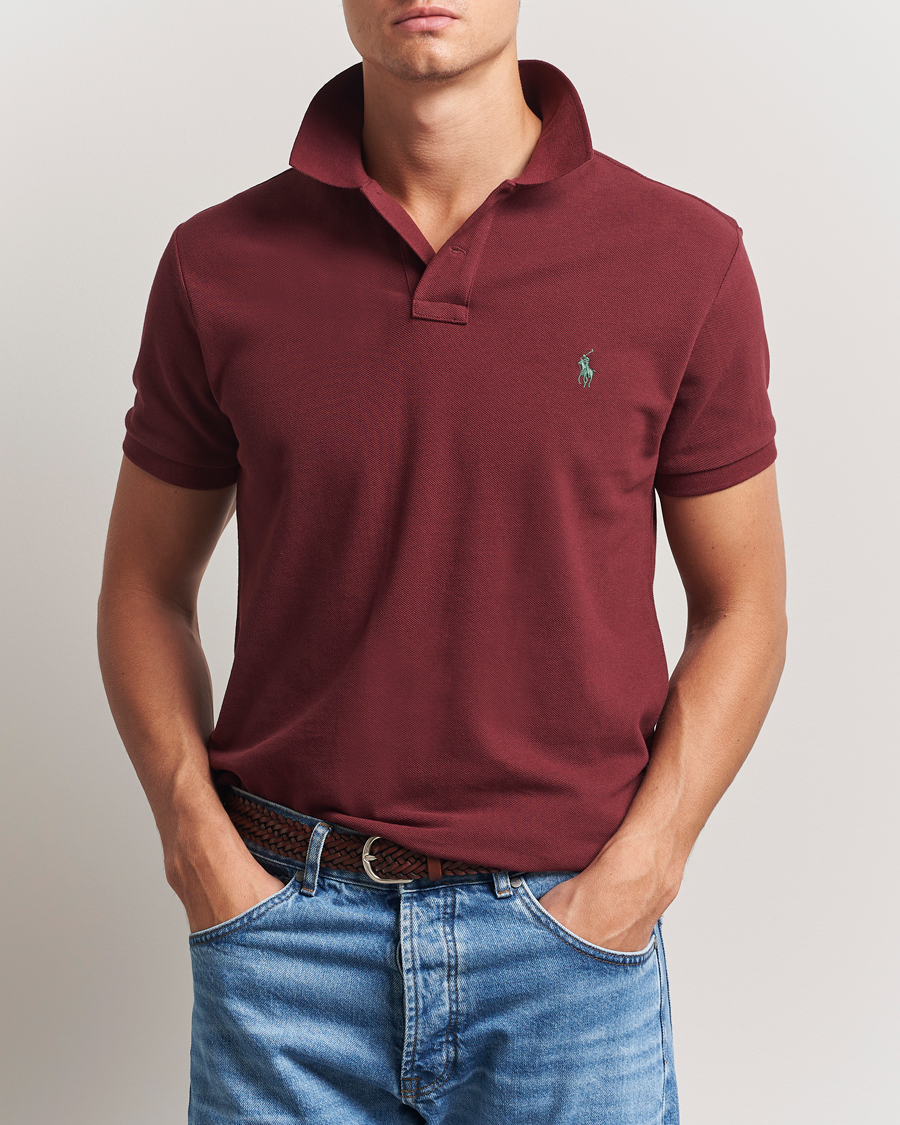 Herre | Pikéer | Polo Ralph Lauren | Slim Fit Polo Red Wine